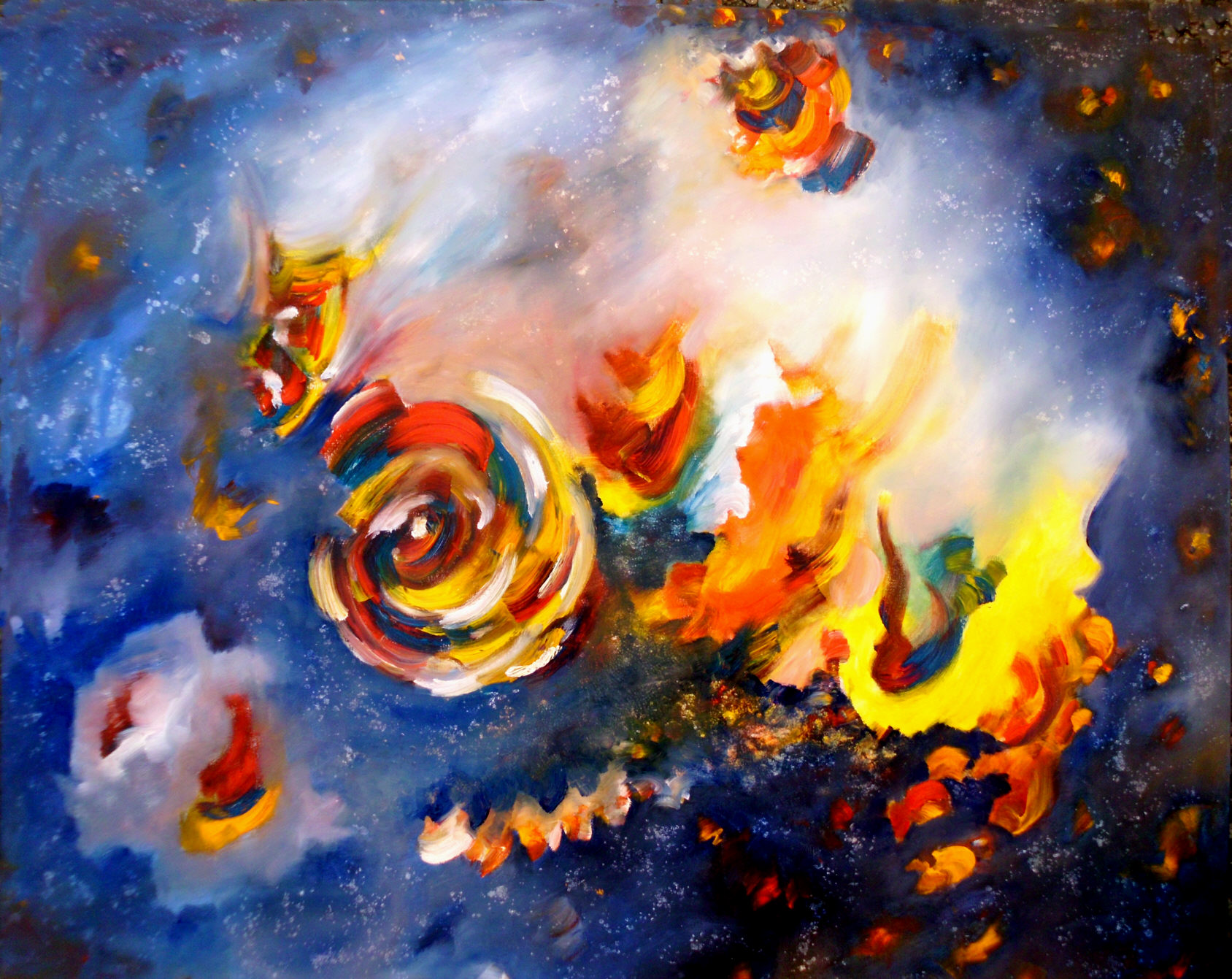 Sternenglut   &Ouml;l 100x80cm